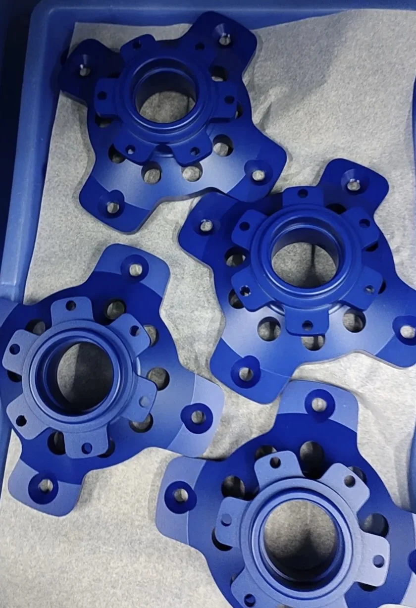 Anodized Aluminum Components, Blue